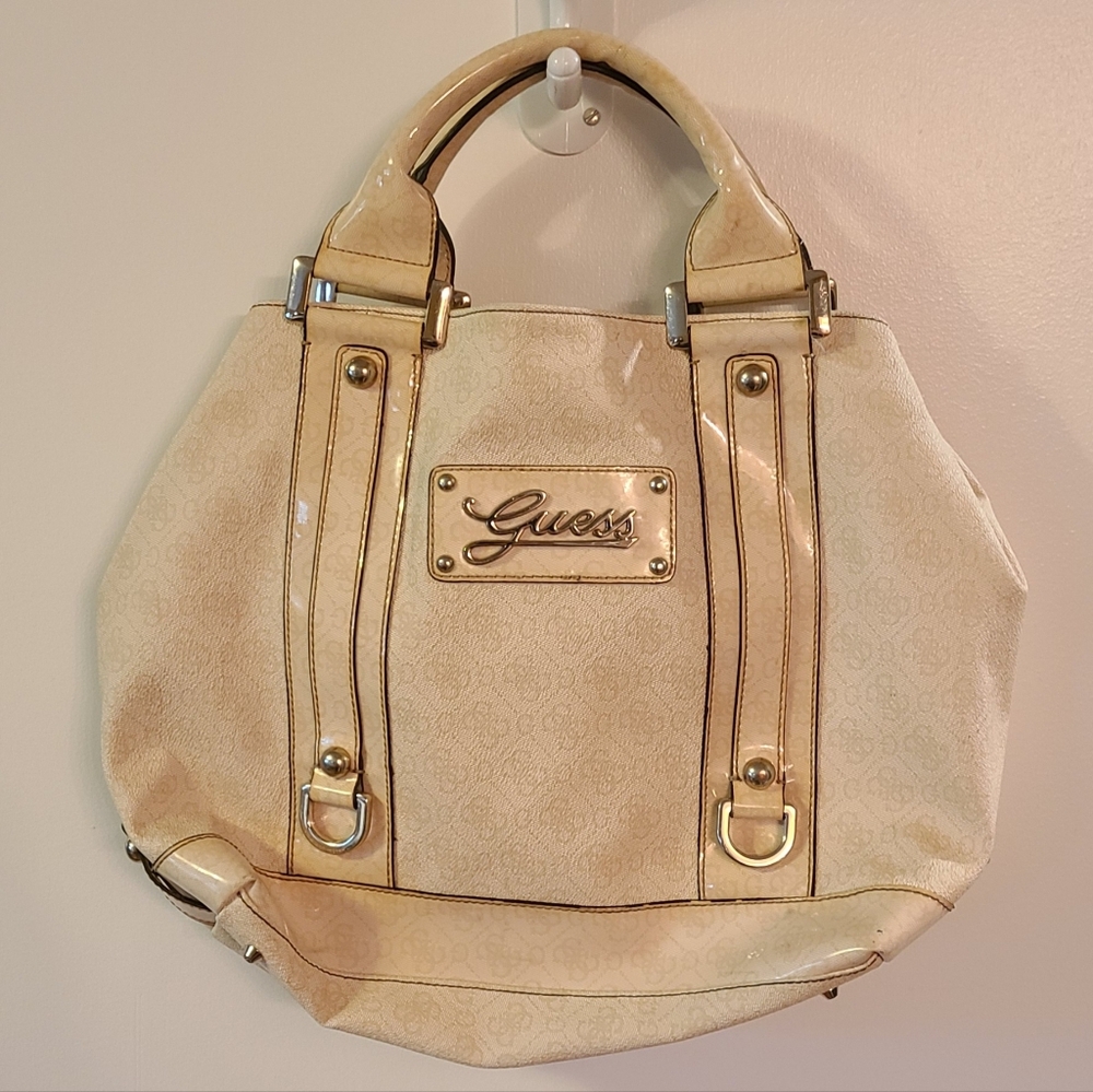 Guess Cream Purse Handbag